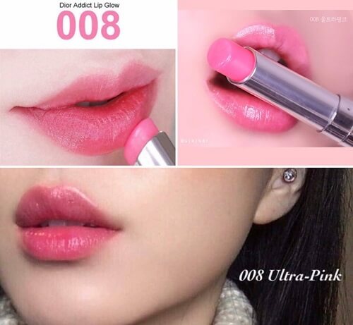 Son dưỡng Dior Addict Lip Glow màu 008 Ultra Pink